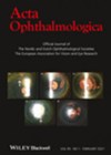 Acta Ophthalmologica journal cover image