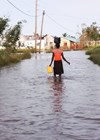 Photo showing Mozambique flooding after cyclone Eloise.
