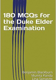180 MCQs for the Duke Elder Examination book cover image.