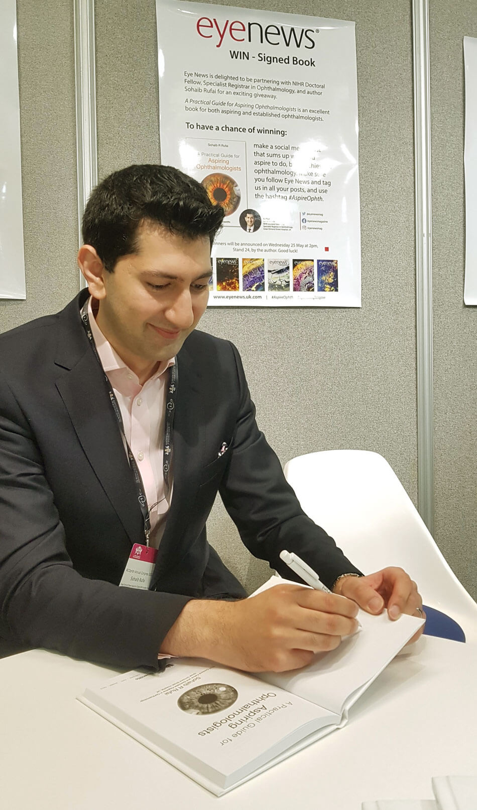 Author Sohaib Rufai book signing photo.