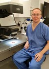 Photo of David Lockington at Tennent Institute of Ophthalmology in Glasgow.