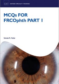 MCQs for FRCOphth Part 1 book cover image.