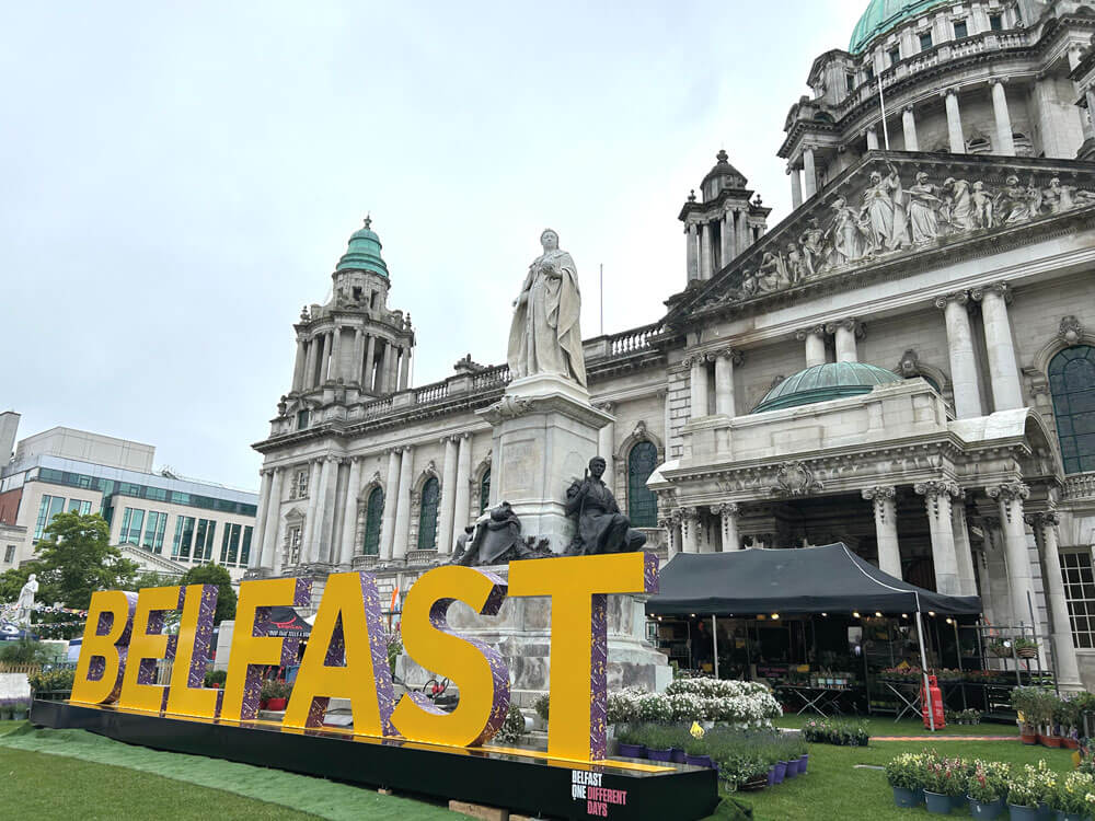 Photo showing Belfast city centre.