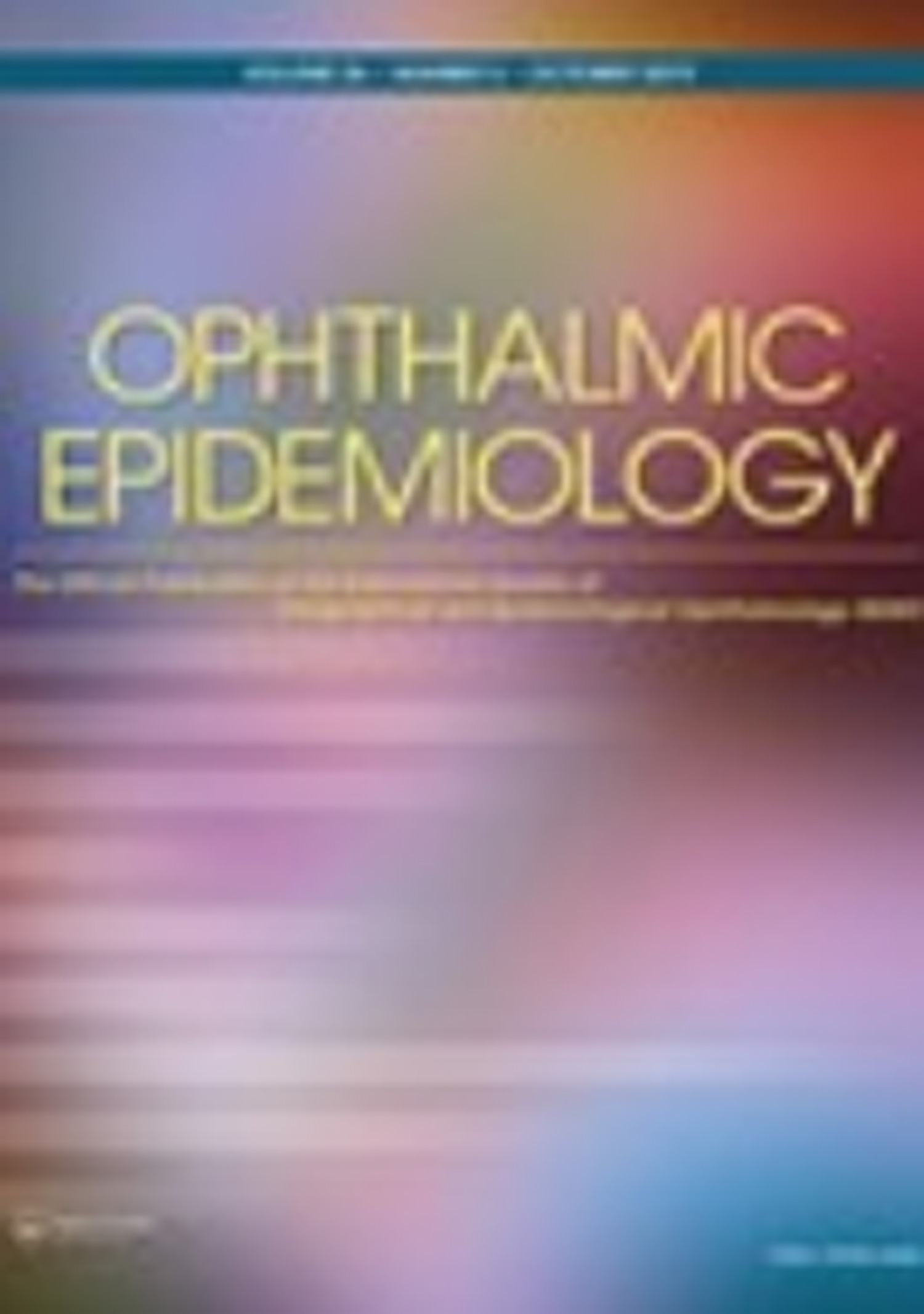 Ophthalmic Epidemiology journal cover image.