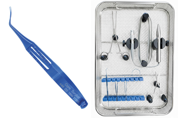 Custom ophthalmic instruments and baskets designed for safer sterilisation