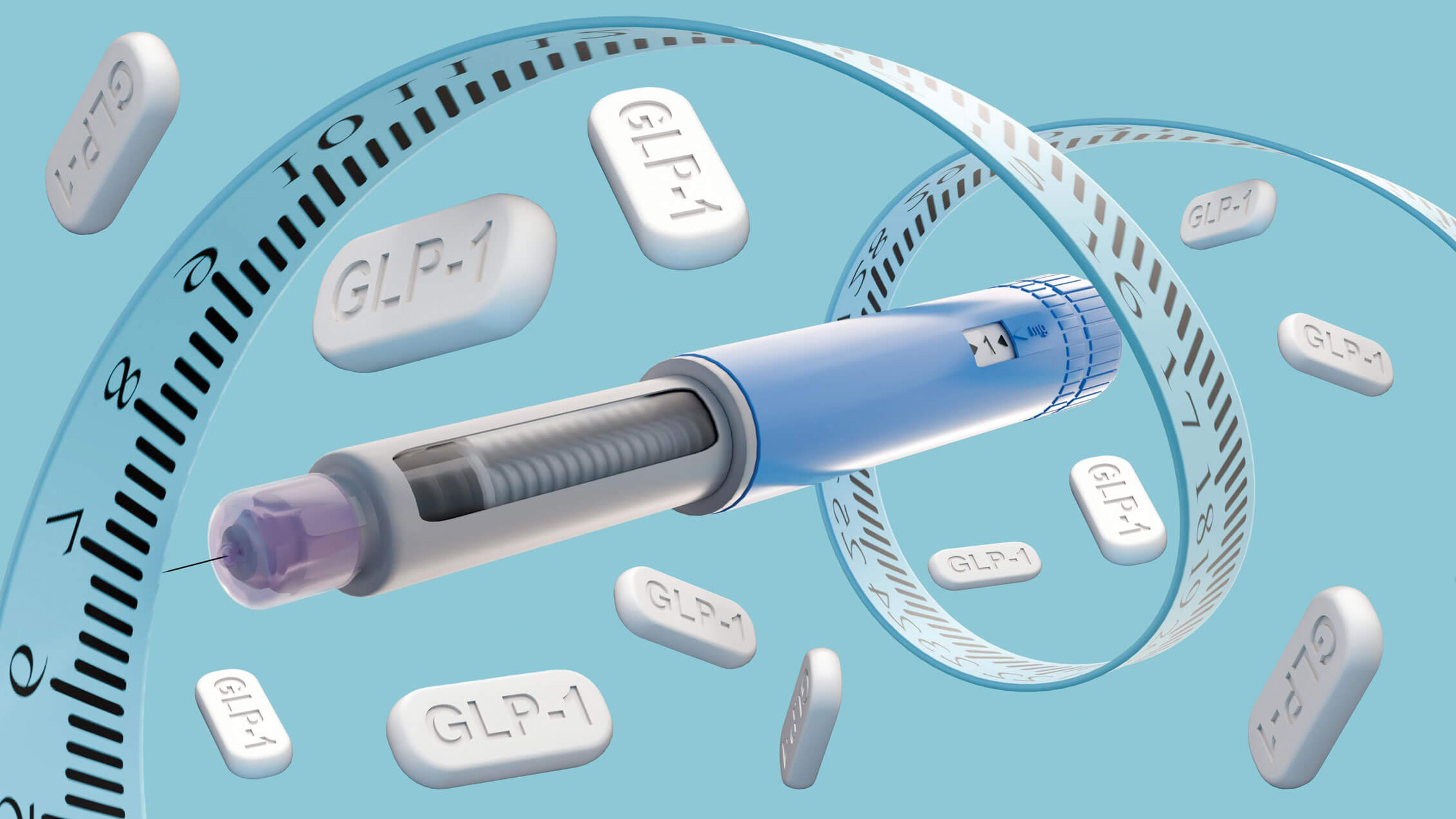 AI generated image showing medical items.