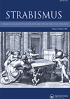 Strabismus journal front cover image.